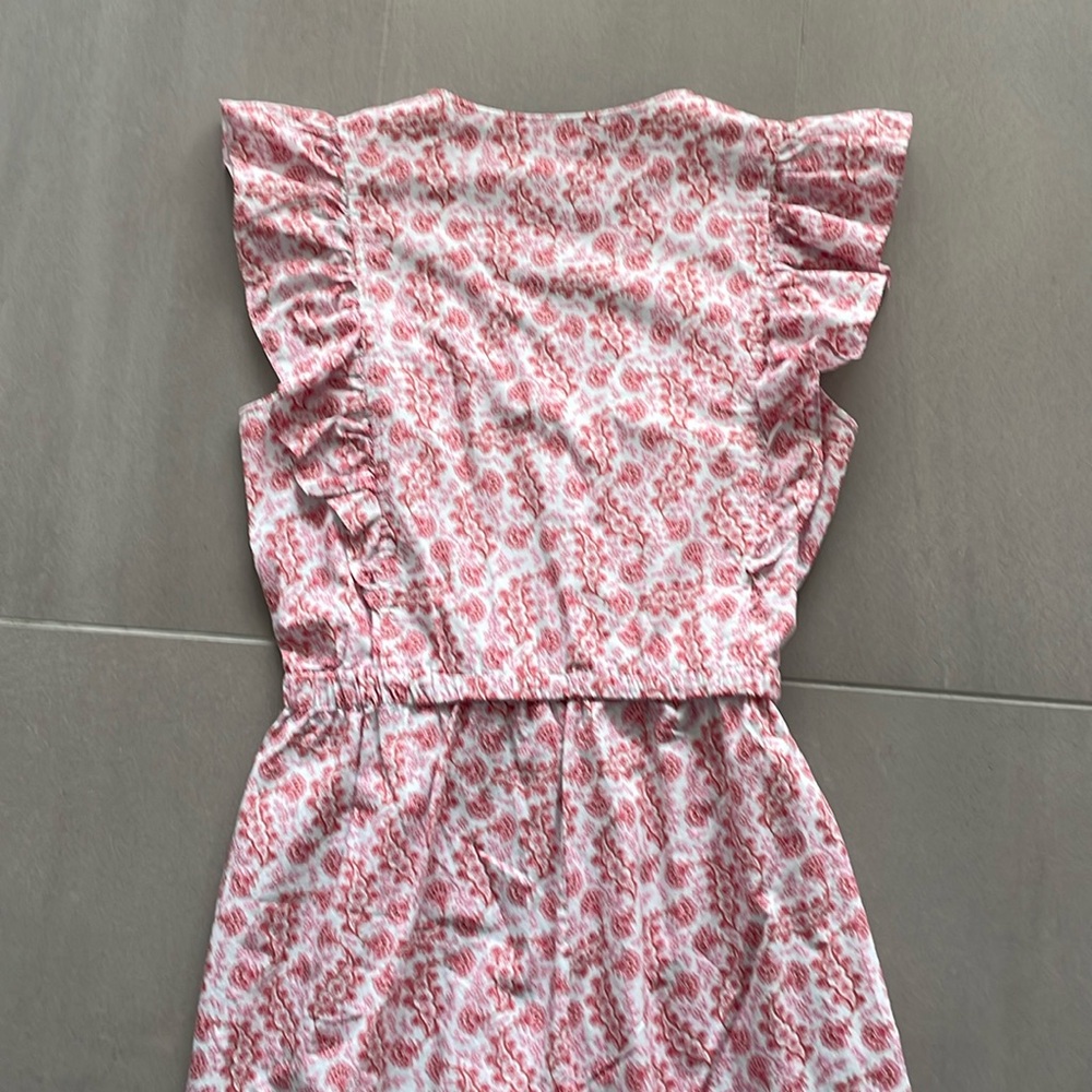Rebecca Taylor Pink Floral Cotton Jumpsuit - Picture 15 of 16